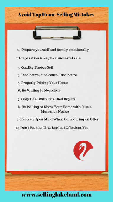 Top 10 Home Selling Mistakes to Avoid